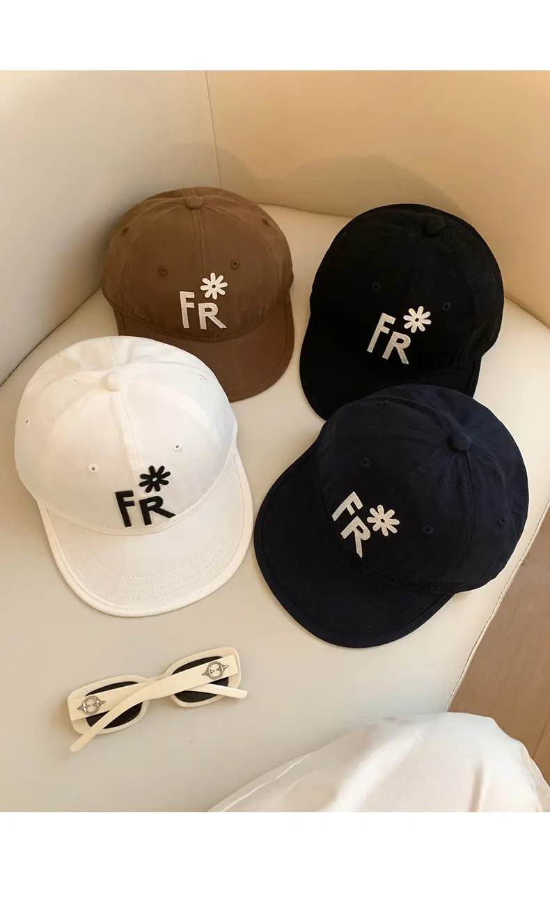 Black Letter Embroidered Baseball Cap for Women 2025 — feature 11
