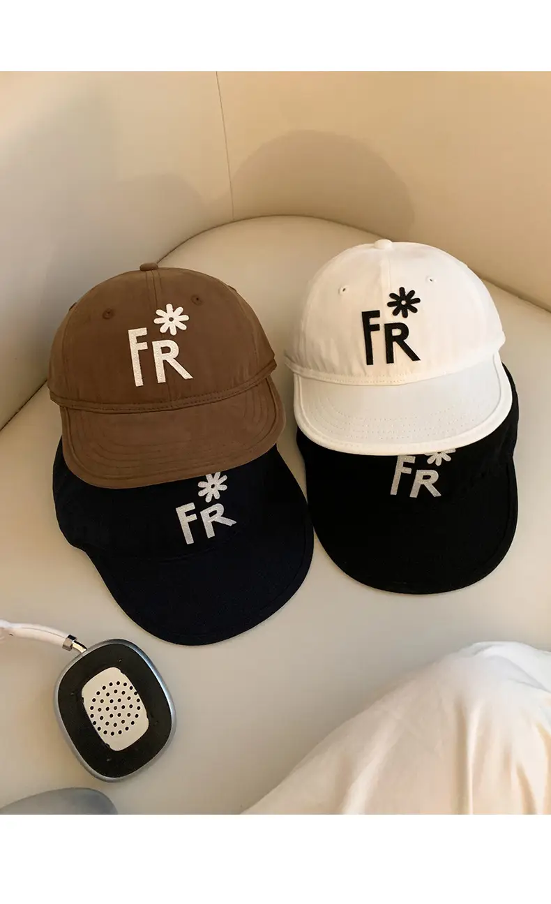 Black Letter Embroidered Baseball Cap for Women 2025 — feature 12