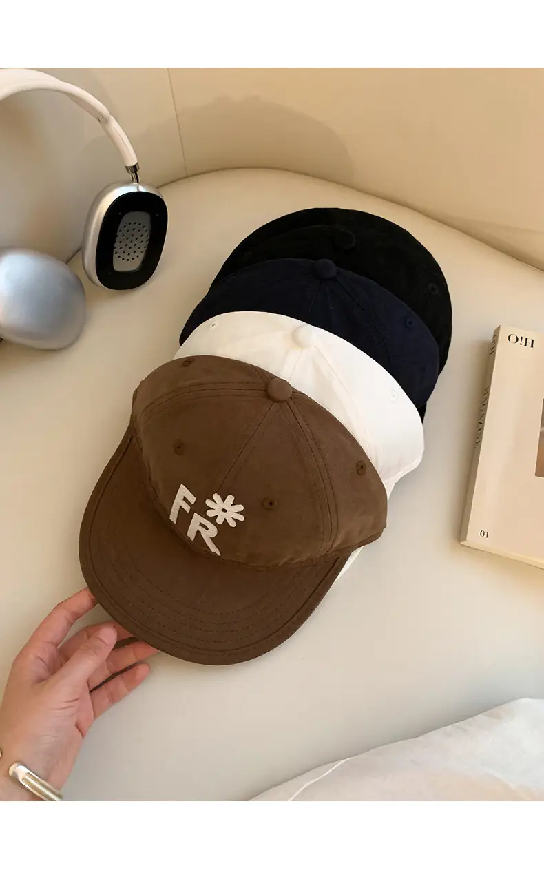 Black Letter Embroidered Baseball Cap for Women 2025 — feature 14