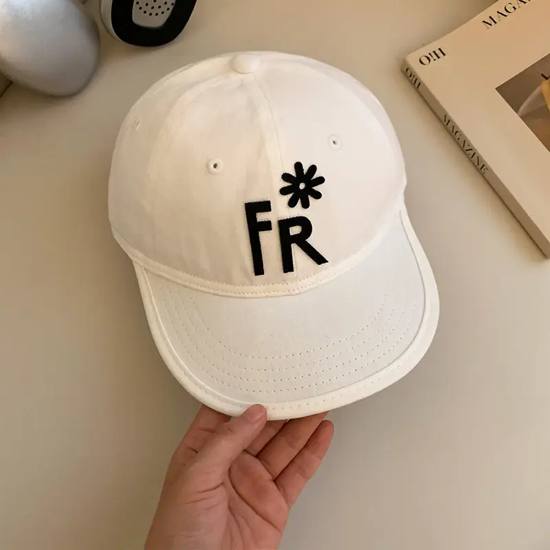 Black Letter Embroidered Baseball Cap for Women 2025 - Image 2