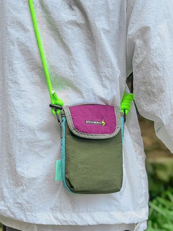 Cross-Border Nylon Phone Bag Women Orange Purple
