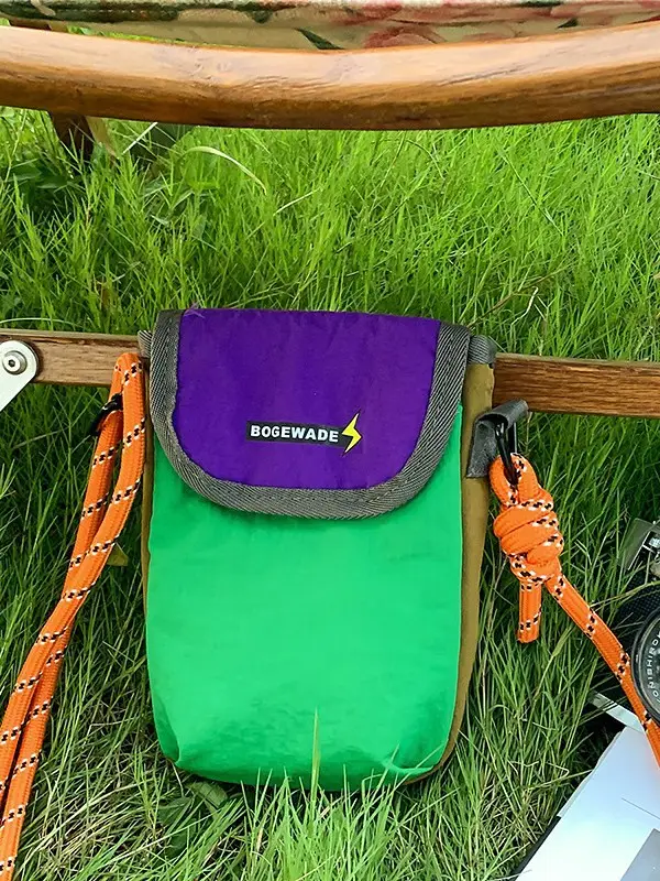 Cross-Border Nylon Phone Bag Women Orange Purple