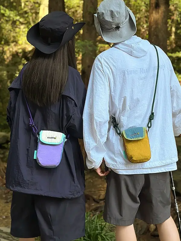 Cross-Border Nylon Phone Bag Women Orange Purple