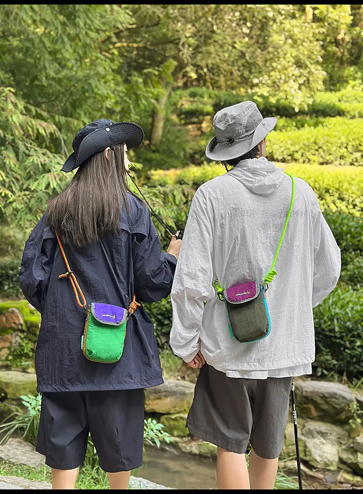 Cross-Border Nylon Phone Bag Women Orange Purple — feature 13