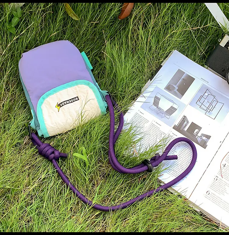 Cross-Border Nylon Phone Bag Women Orange Purple — feature 28