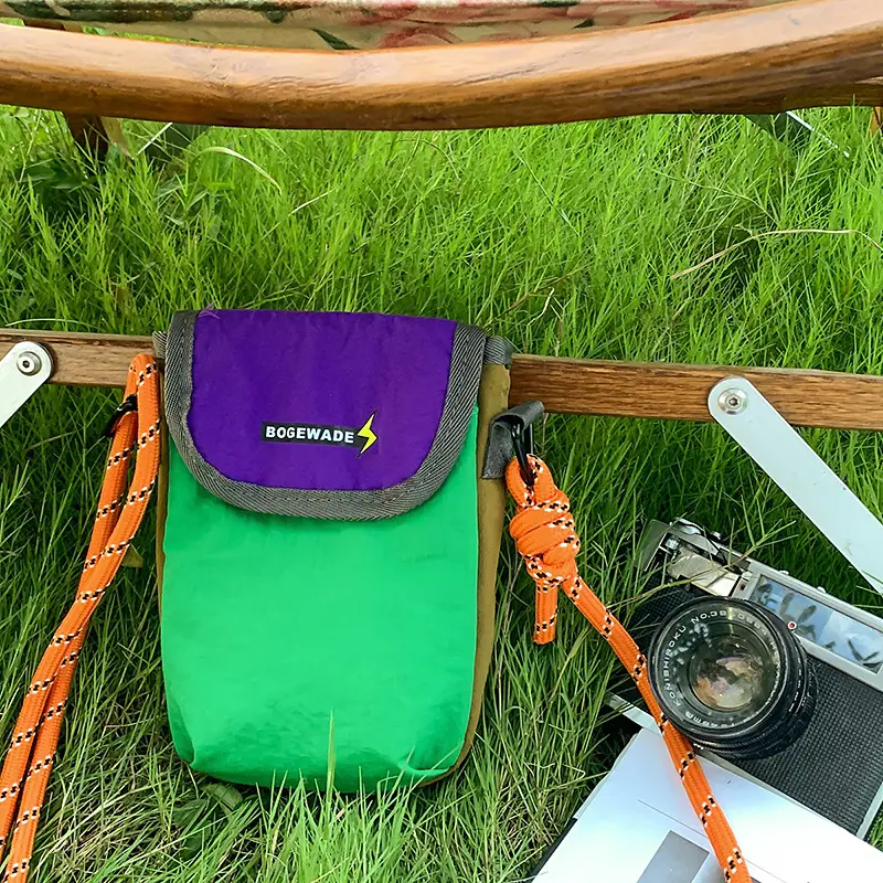 Cross-Border Nylon Phone Bag Women Orange Purple