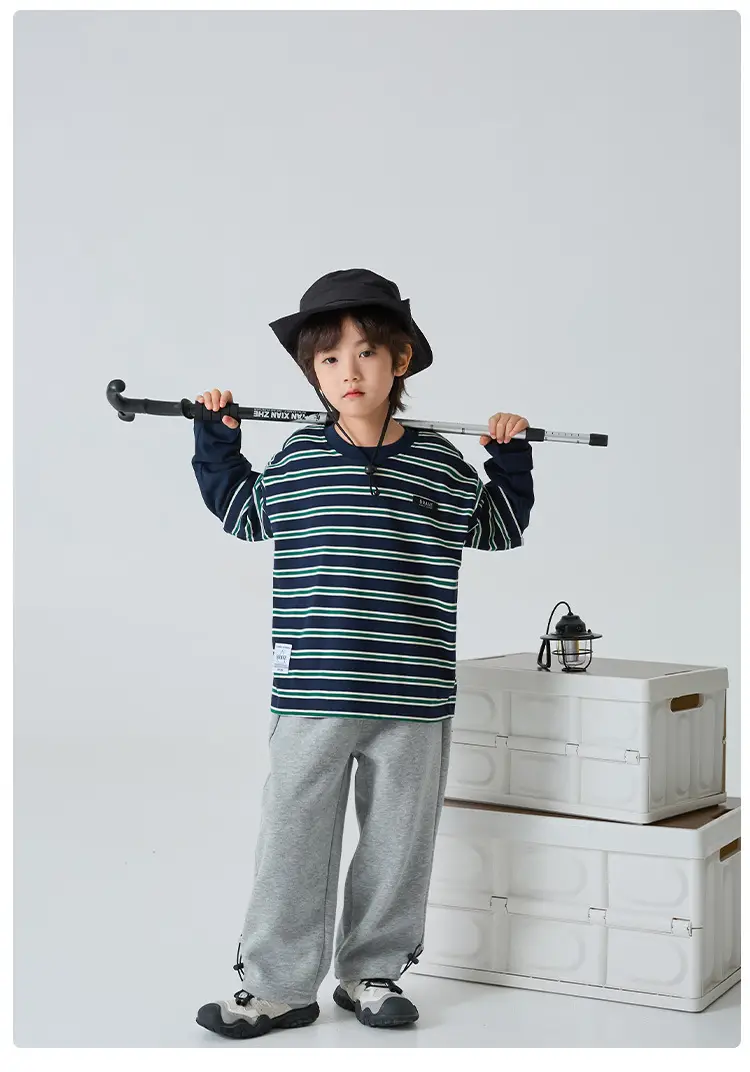 Haima Boys Striped Long Sleeve T-Shirt Spring Top — feature 10