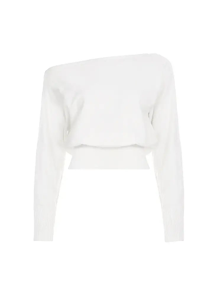 Independent Brand 2026 New Product European and American Cross-Border Fashion High-End Design Asymmetric Off-Shoulder Casual Women's Sweater — feature 14