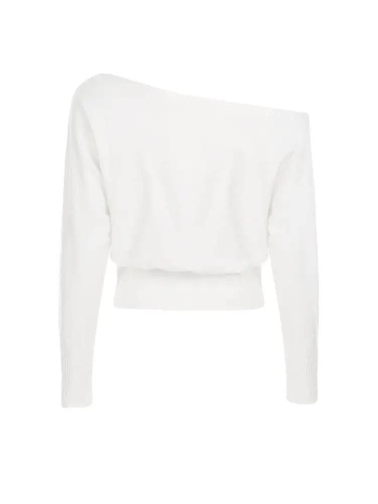 Independent Brand 2026 New Product European and American Cross-Border Fashion High-End Design Asymmetric Off-Shoulder Casual Women's Sweater — feature 15