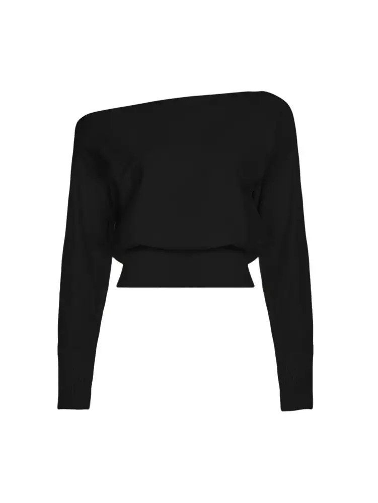 Independent Brand 2026 New Product European and American Cross-Border Fashion High-End Design Asymmetric Off-Shoulder Casual Women's Sweater — feature 24