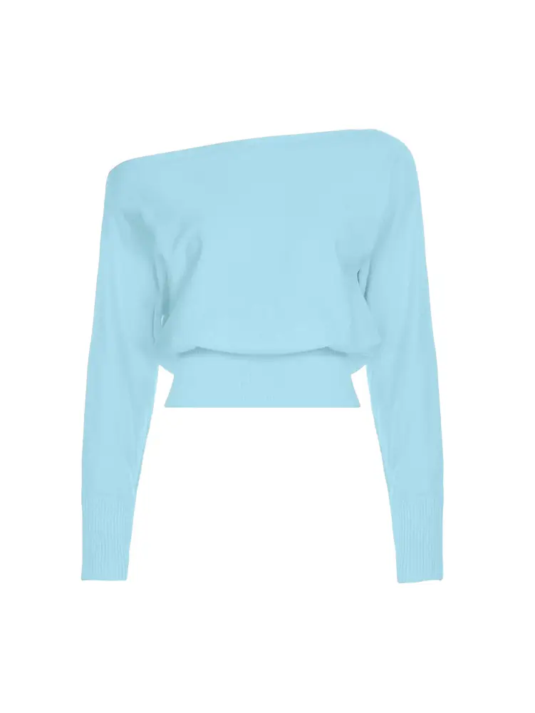 Independent Brand 2026 New Product European and American Cross-Border Fashion High-End Design Asymmetric Off-Shoulder Casual Women's Sweater — feature 29