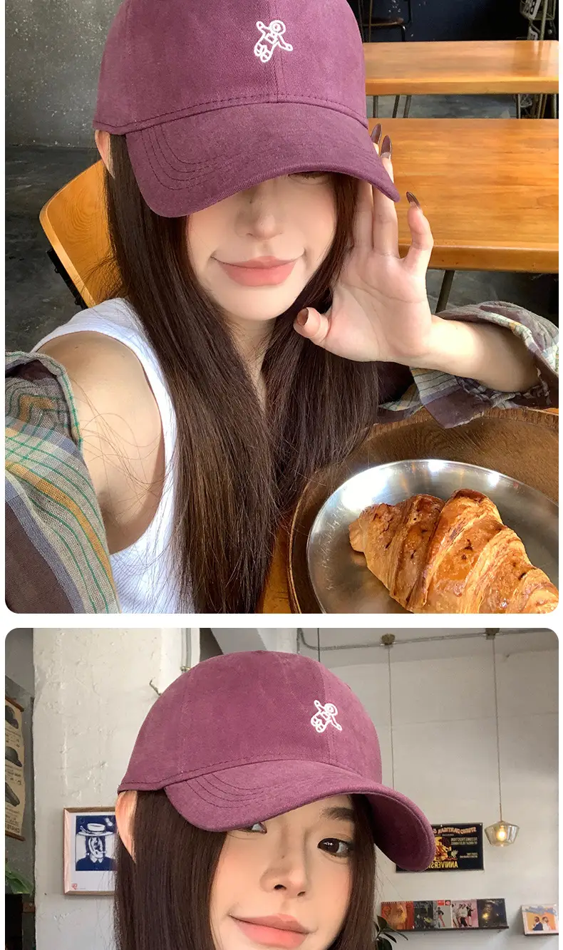 Duckbill Cap for Women Large Head Circumference Maroon — feature 8