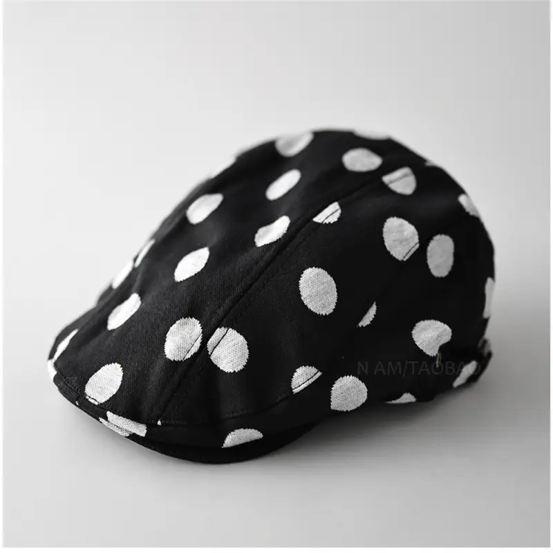Korean Style Polka Dot Forward Cap Unisex Sunshade - Image 4