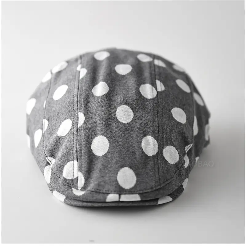 Korean Style Polka Dot Forward Cap Unisex Sunshade - Image 5