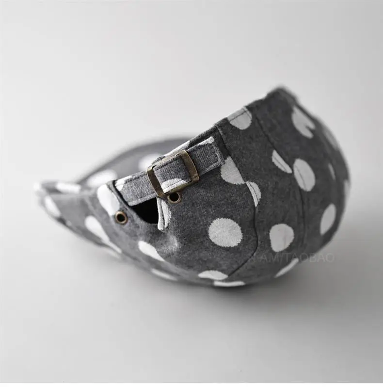 Korean Style Polka Dot Forward Cap Unisex Sunshade — feature 10