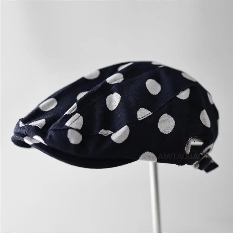 Korean Style Polka Dot Forward Cap Unisex Sunshade — feature 2