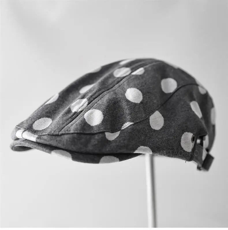 Korean Style Polka Dot Forward Cap Unisex Sunshade — feature 3