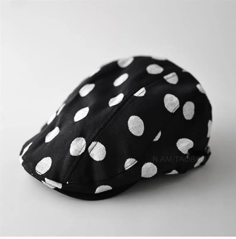 Korean Style Polka Dot Forward Cap Unisex Sunshade — feature 4