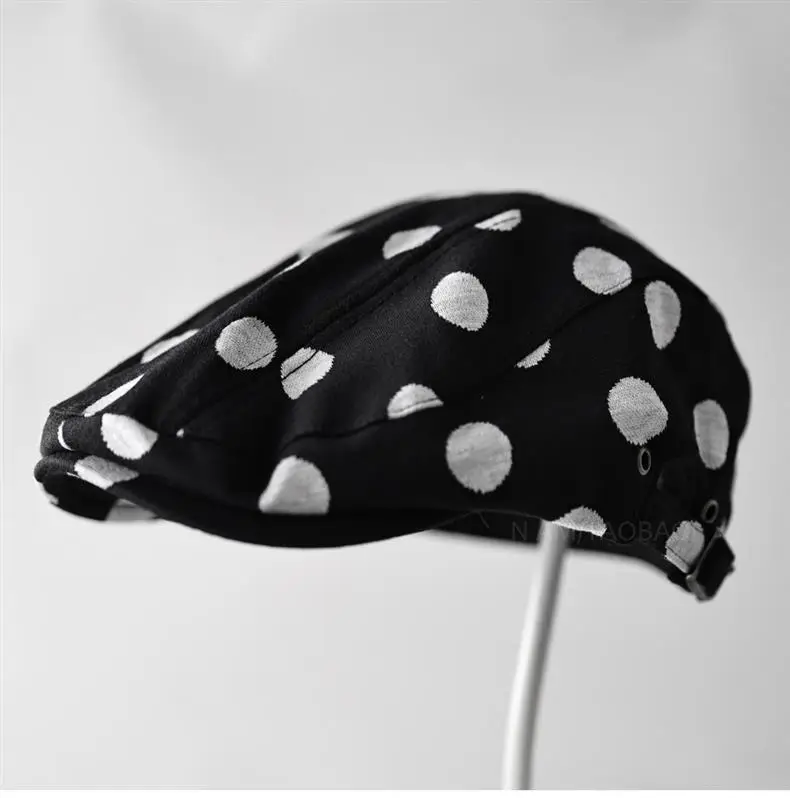 Korean Style Polka Dot Forward Cap Unisex Sunshade — feature 5