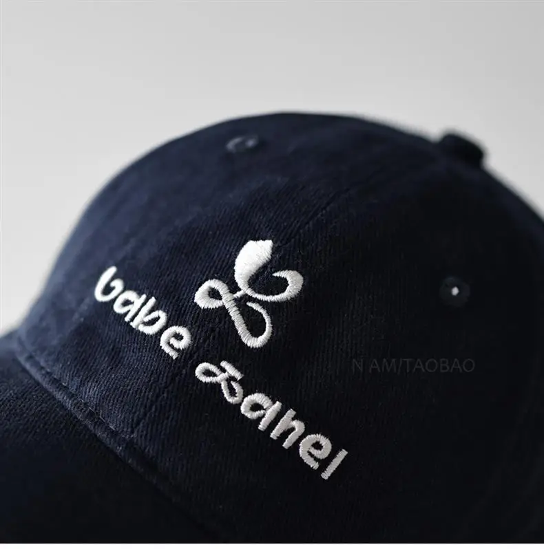 Blue Embroidered Baseball Cap with Deer Head Design — feature 11