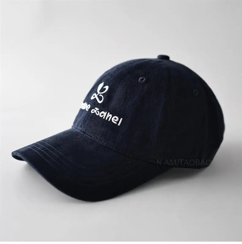 Blue Embroidered Baseball Cap with Deer Head Design — feature 9