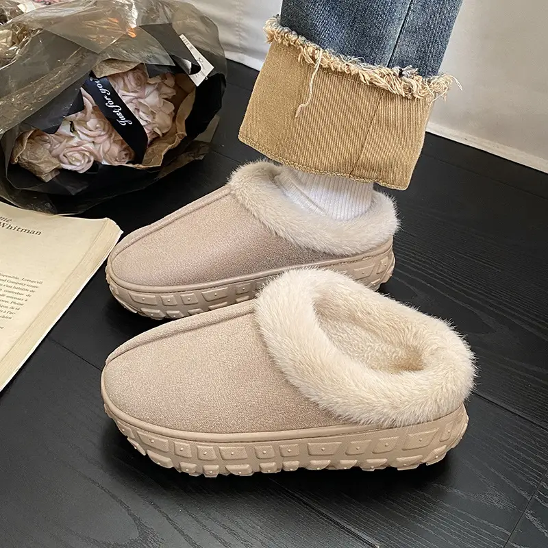 Women's Furry Snow Boots Cross-Border 2025 Brown - Image 6