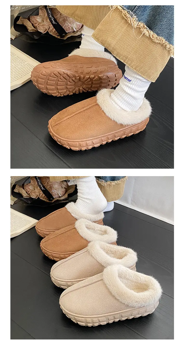 Women's Furry Snow Boots Cross-Border 2025 Brown — feature 10