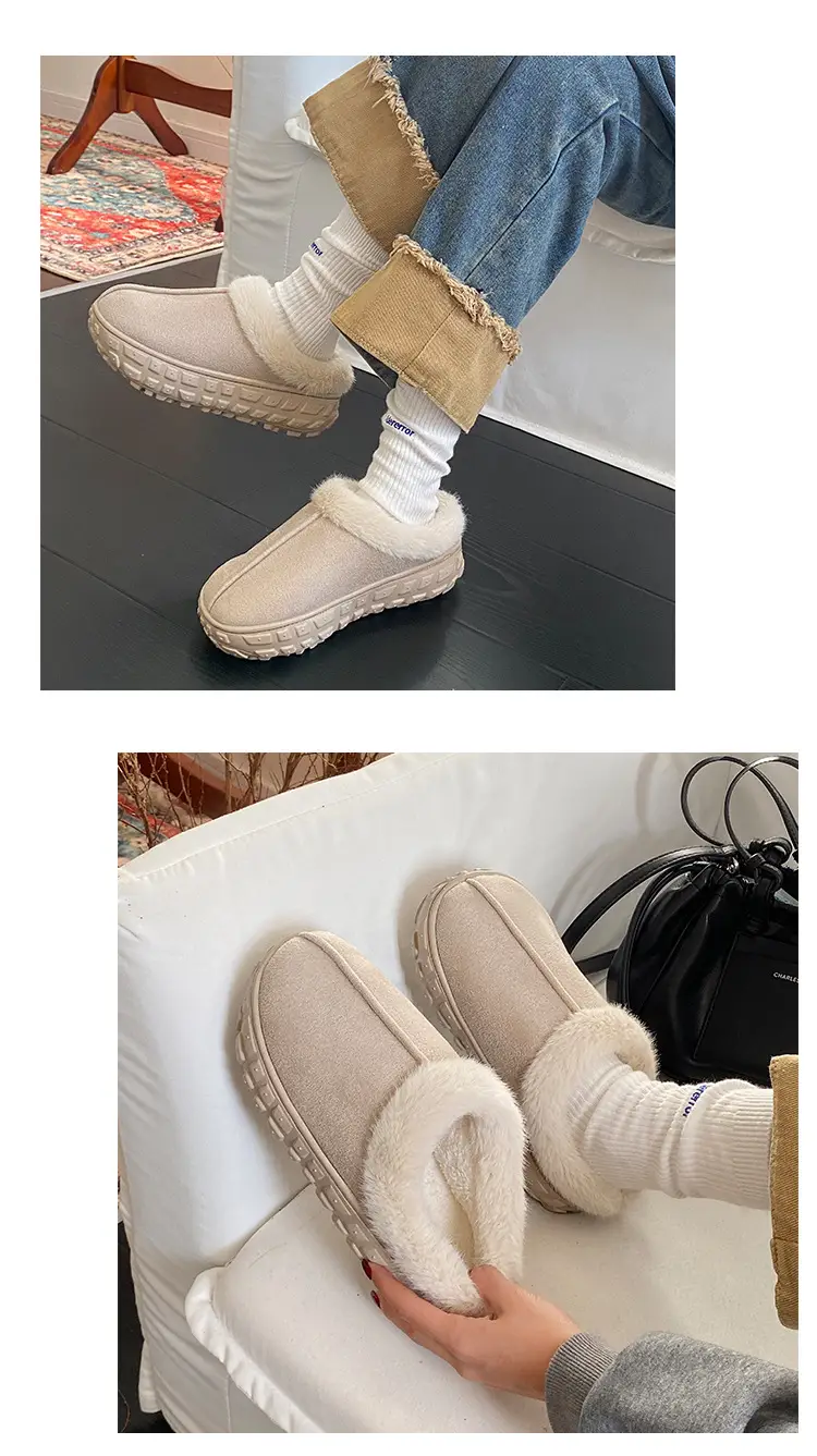 Women's Furry Snow Boots Cross-Border 2025 Brown — feature 5