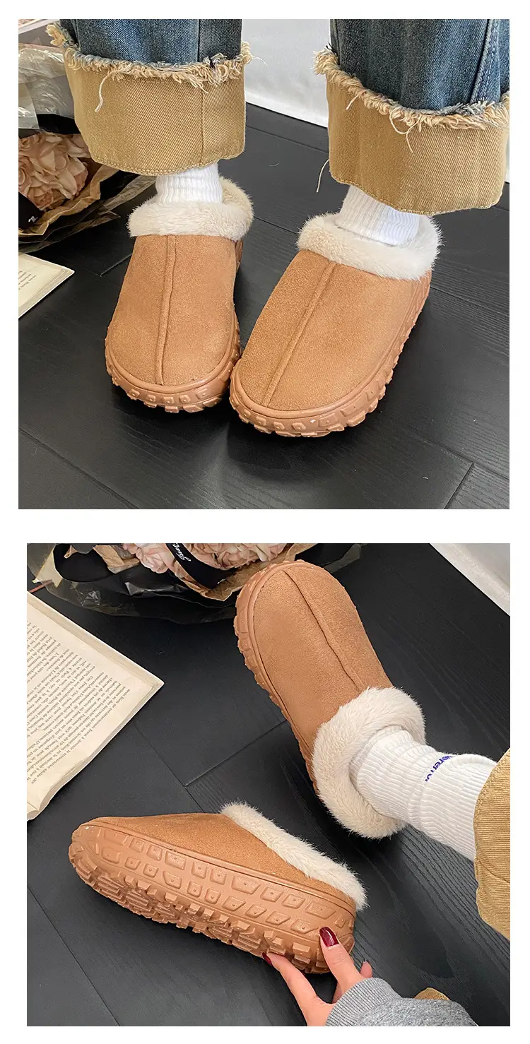 Women's Furry Snow Boots Cross-Border 2025 Brown — feature 8