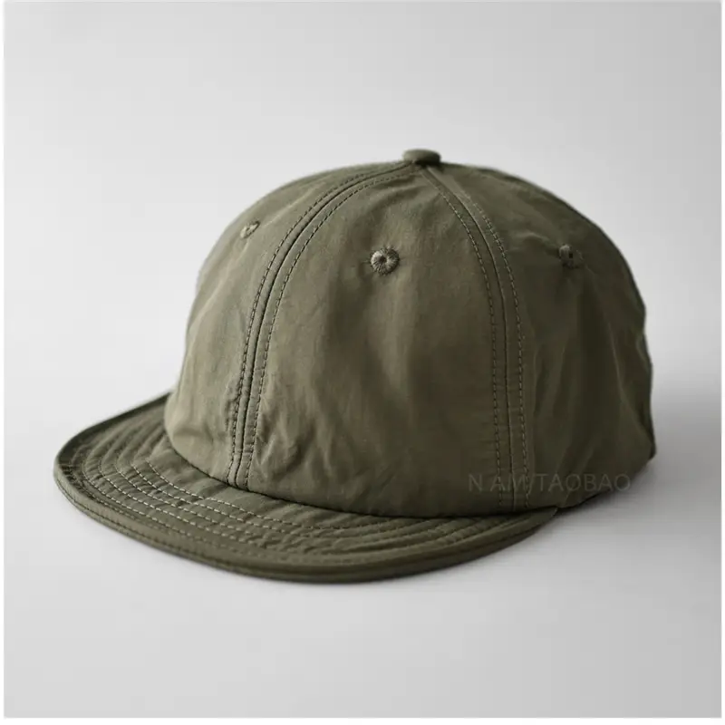 Men Baseball Cap Brown Beige Quick Dry Outdoor Sunshade