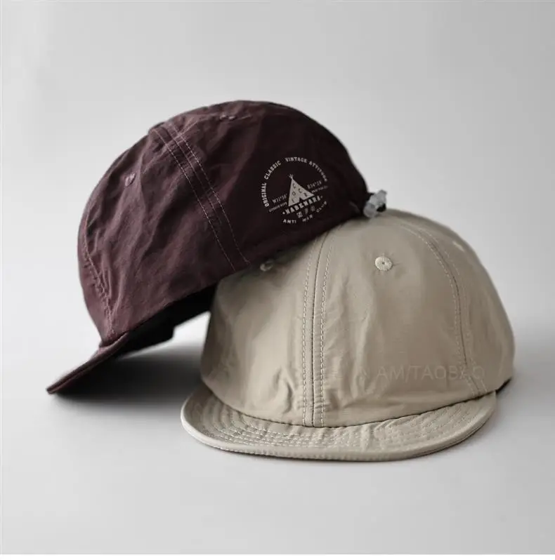 Men Baseball Cap Brown Beige Quick Dry Outdoor Sunshade — feature 14