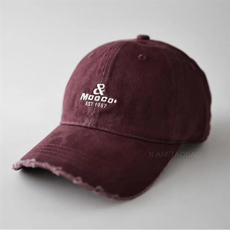 Maroon Embroidered Unisex Baseball Cap — feature 3