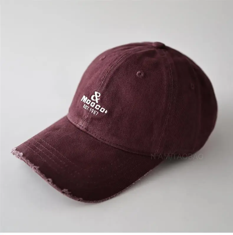 Maroon Embroidered Unisex Baseball Cap — feature 8