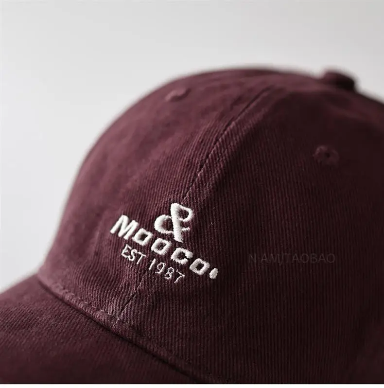 Maroon Embroidered Unisex Baseball Cap — feature 9