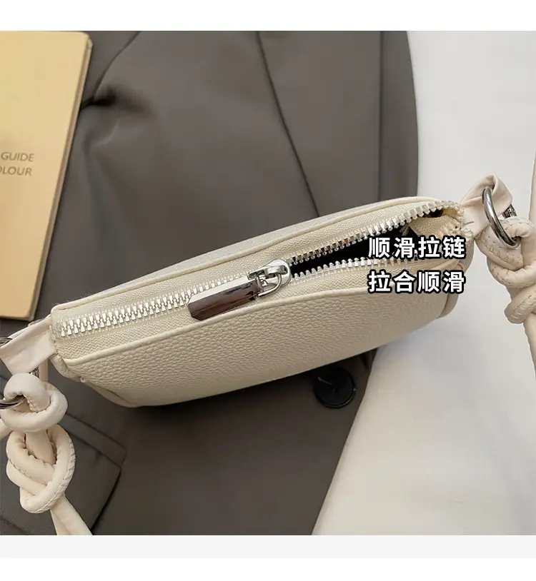 Women's Beige Crossbody Bag 2025 Summer Lightweight Western Style — feature 5