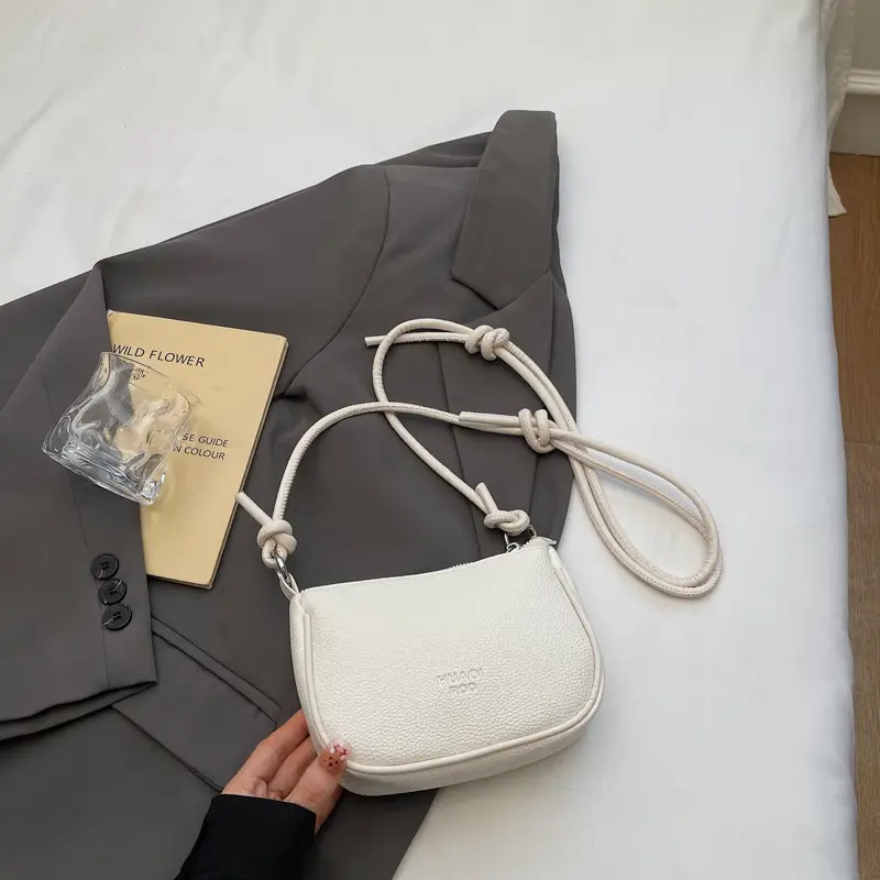 Women's Beige Crossbody Bag 2025 Summer Lightweight Western Style - Image 2