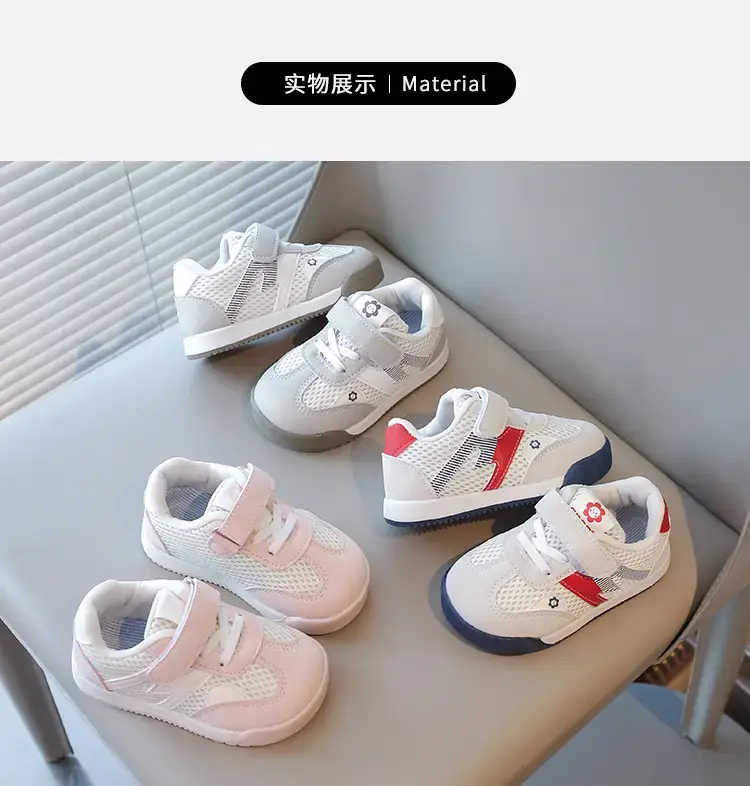 Baby Velcro Shoes Pink Soft Sole Spring Autumn — feature 6