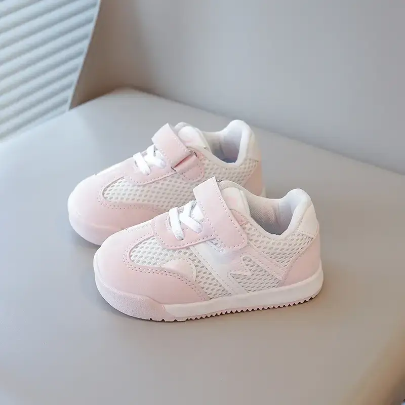 Baby Velcro Shoes Pink Soft Sole Spring Autumn