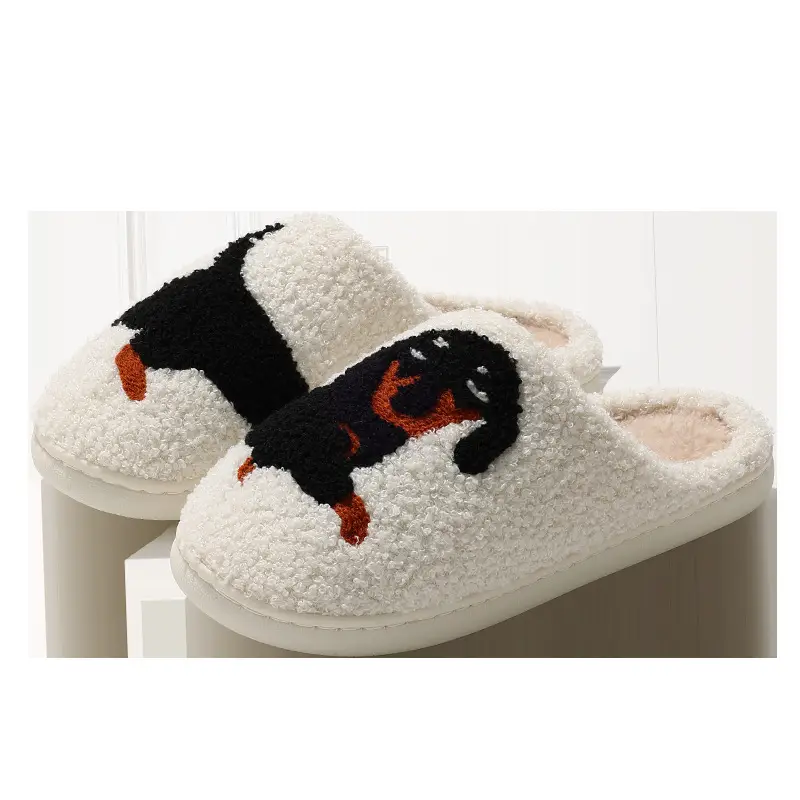Winter Cartoon Cotton Slippers for Women New Couple Home Indoor Cute Warm Plush Wear-Resistant Cotton Shoes for Men Wholesale - Image 7