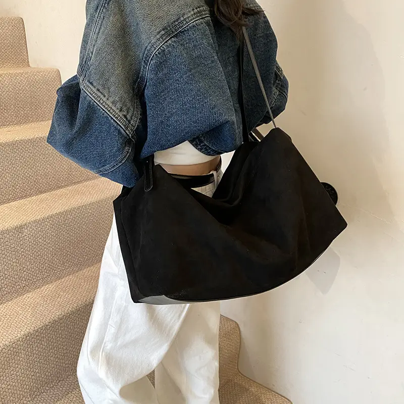 Brown High-Quality Large Capacity Tote Bag for Women - Image 6