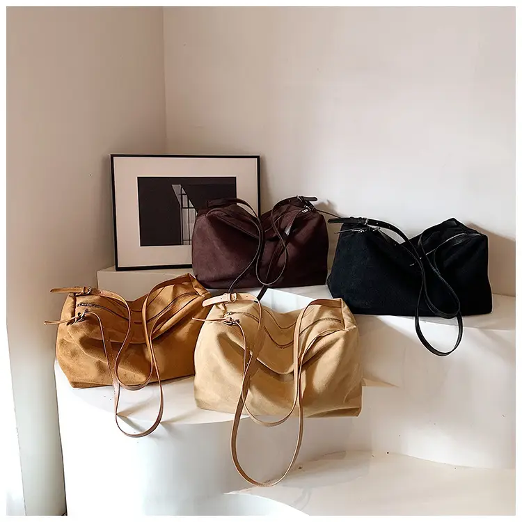 Brown High-Quality Large Capacity Tote Bag for Women - Image 8