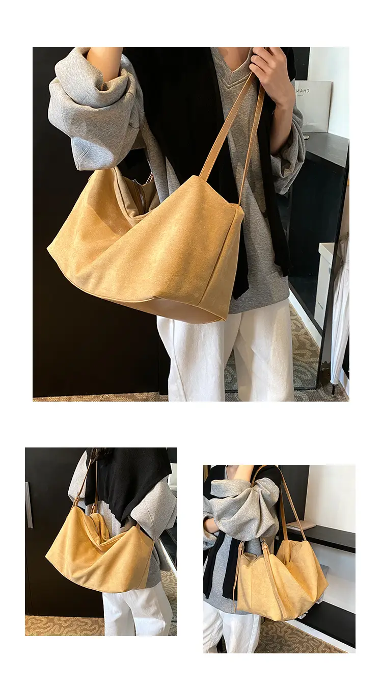 Brown High-Quality Large Capacity Tote Bag for Women — feature 11