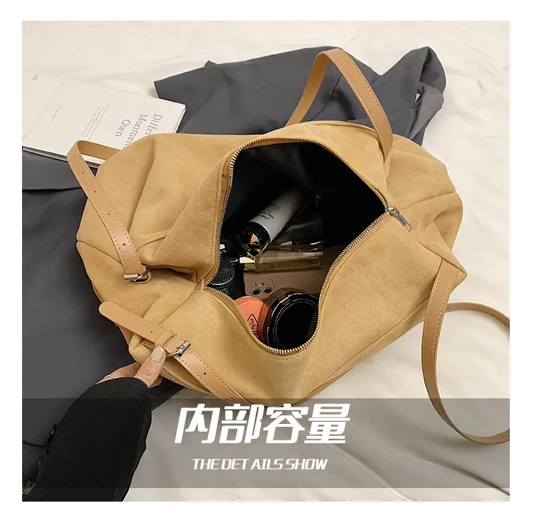 Brown High-Quality Large Capacity Tote Bag for Women — feature 6