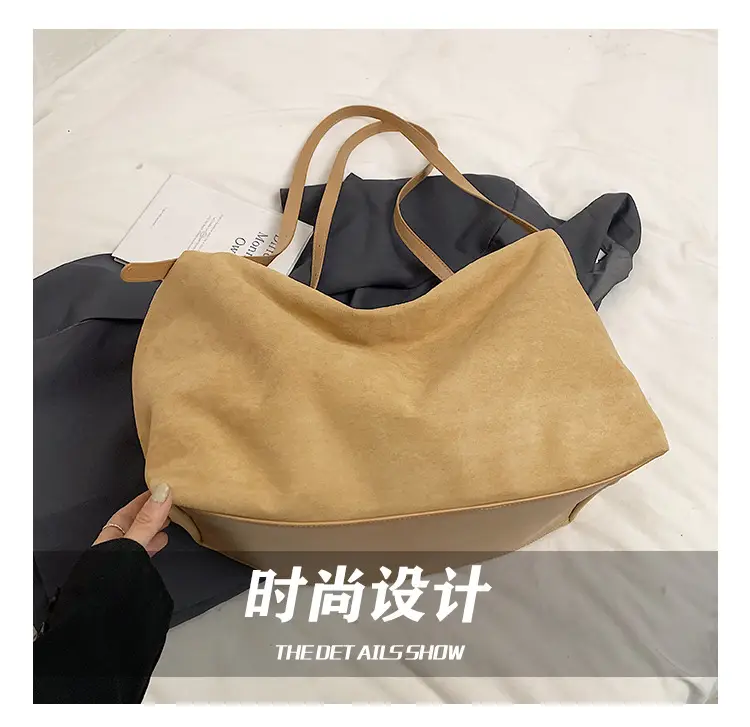 Brown High-Quality Large Capacity Tote Bag for Women — feature 8