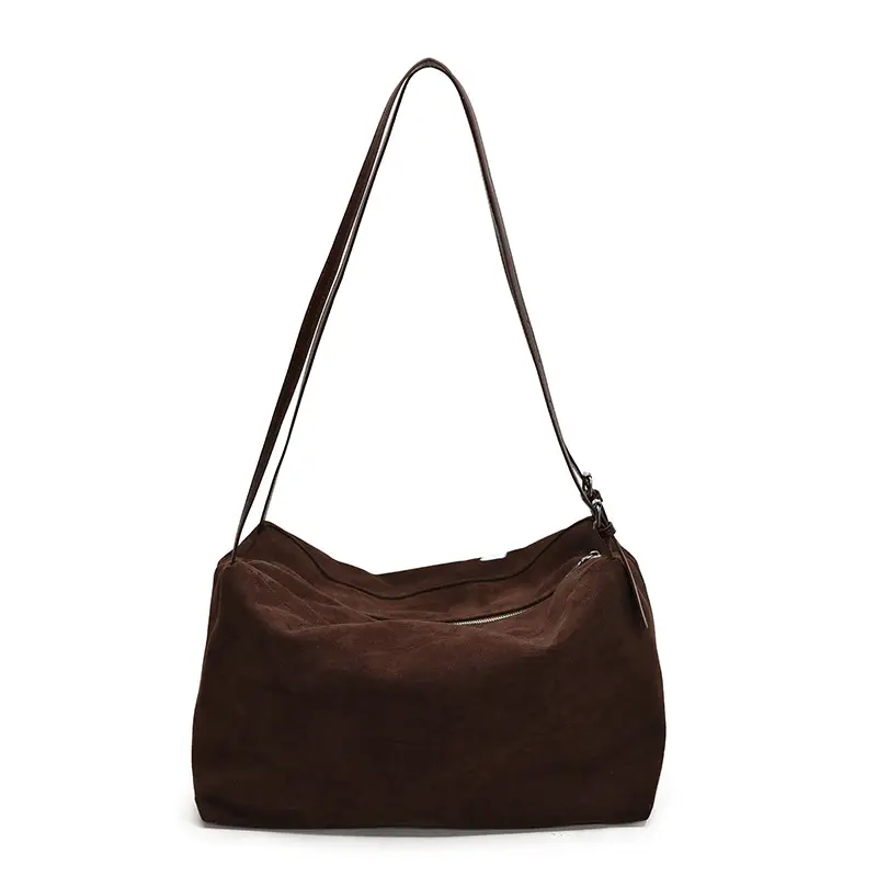 Brown High-Quality Large Capacity Tote Bag for Women - Image 2