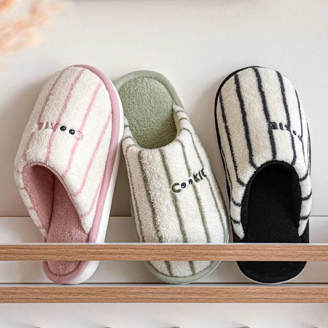 Thickened Cotton Slippers for Women in Autumn and Winter, Cute Home Use for Couples, Indoor Warm Cotton Slippers, Comfortable Half-Pack and Men's Cotton Slippers - Image 7