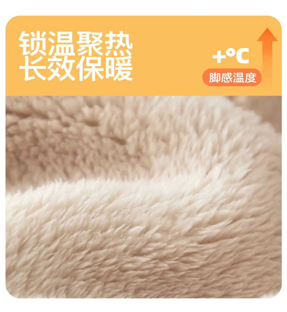 Home Cotton Slippers for Women Winter Striped Plush Warm Men's Winter Indoor Household Furry Slippers Men's Winter Wholesale — feature 8