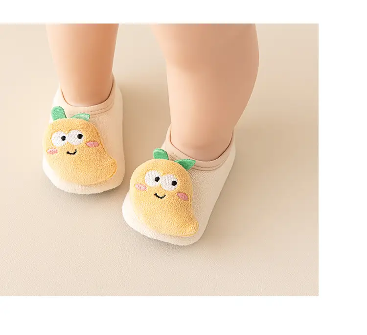 Autumn Winter Fleece Baby Floor Socks Non-Slip Cartoon Design — feature 13