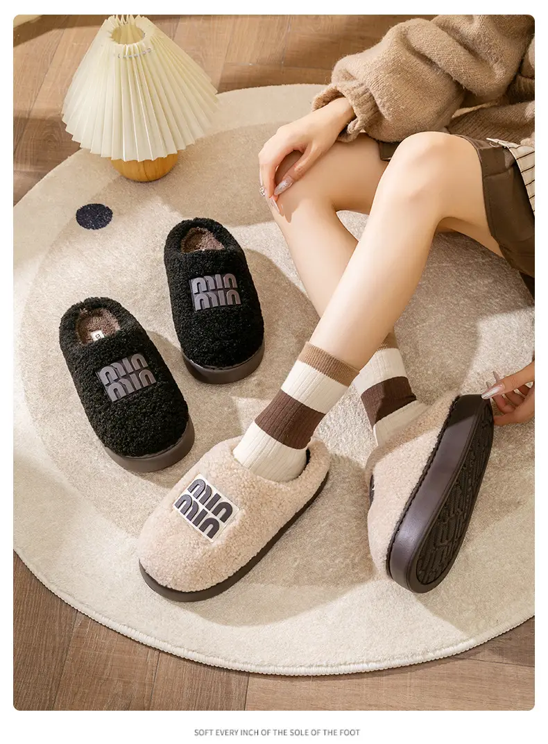 Women's Pink Fur Lined Slippers for Winter Comfort — feature 14