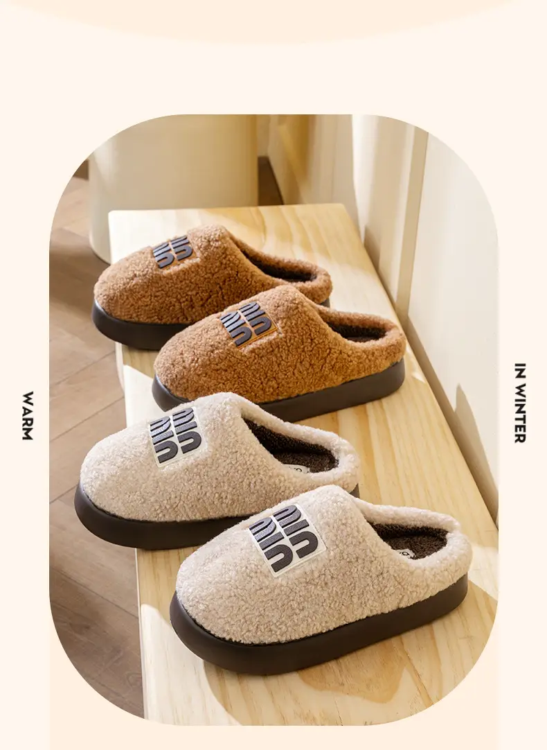 Women's Pink Fur Lined Slippers for Winter Comfort — feature 8